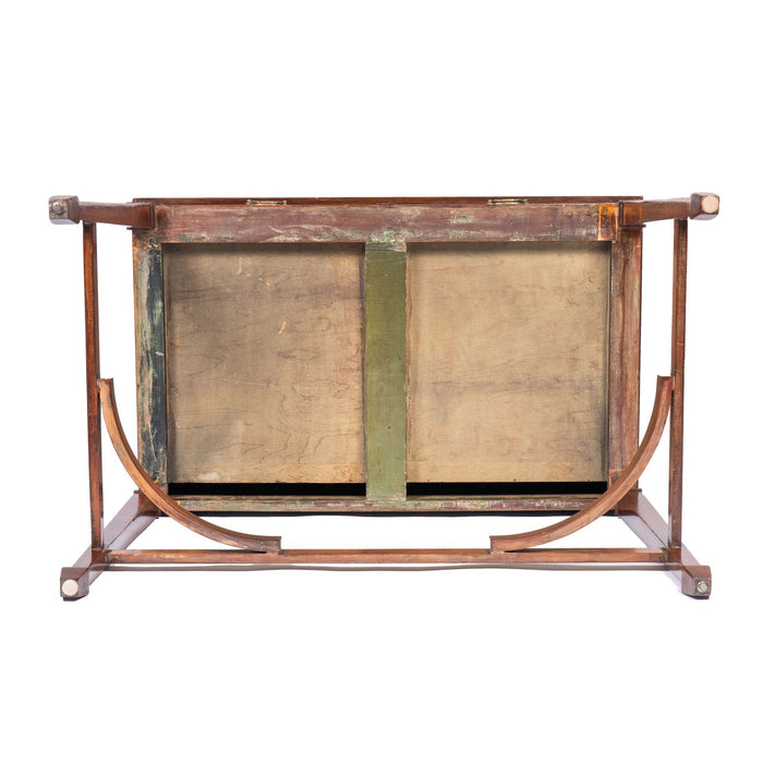 American or English Academic Revival mahogany writing table (c. 1900)