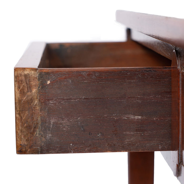 American or English Academic Revival mahogany writing table (c. 1900)