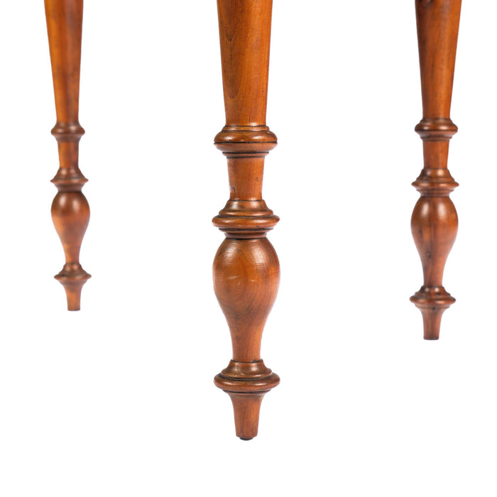 American Sheraton curly cherry wood one drawer stand (c. 1820)