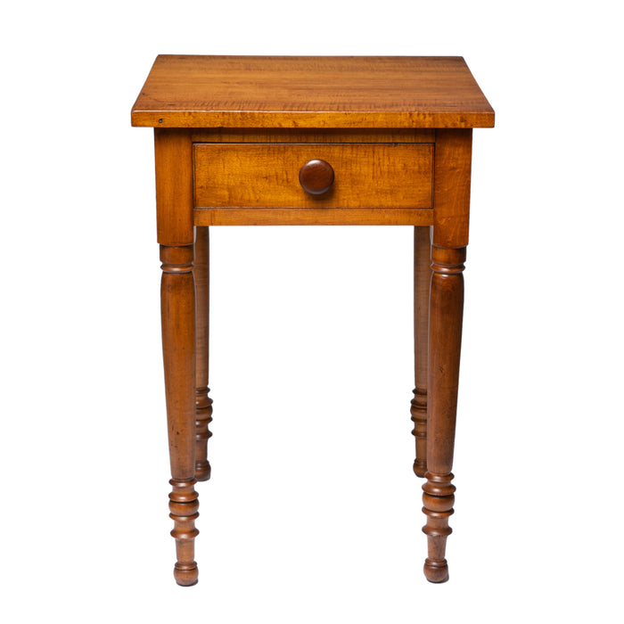 American Sheraton maple one drawer stand (1830)