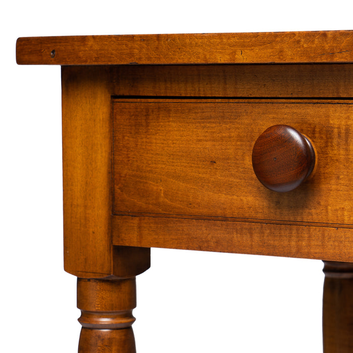 American Sheraton maple one drawer stand (1830)