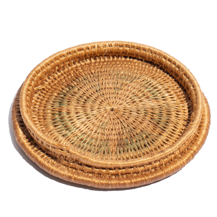 American coil woven sweetgrass basket from the Carolinas (1900's)