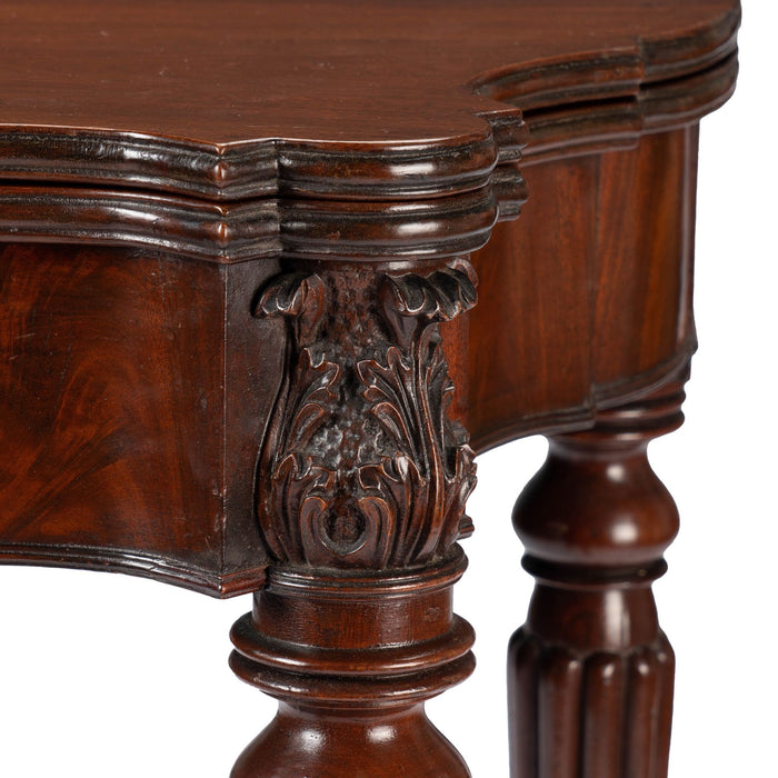 Samuel Field MacIntire (attributed) mahogany flip top game table (c. 1810-15)