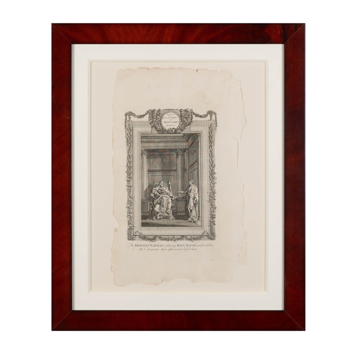 Set of five engraved illustrations from the American edition of Flavius Josephus (1795)