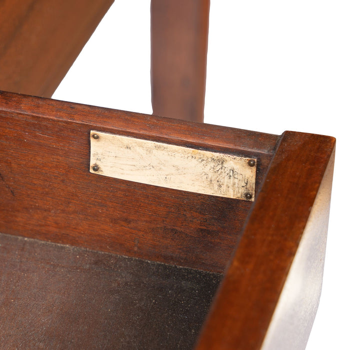 American or English Academic Revival mahogany writing table (c. 1900)