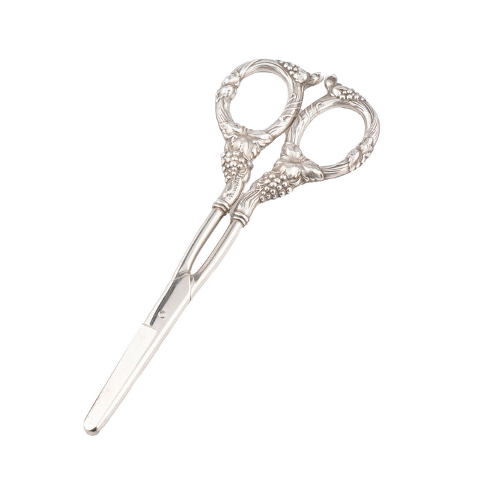 Pair of American silvered steel grape shears (1910-30)