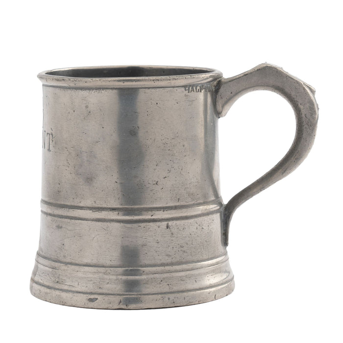 English pewter Half Pint mug (1800's)