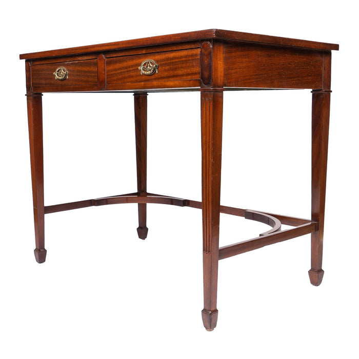 American or English Academic Revival mahogany writing table (c. 1900)