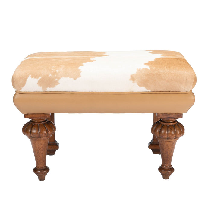 William IV upholstered oak window seat (1825)
