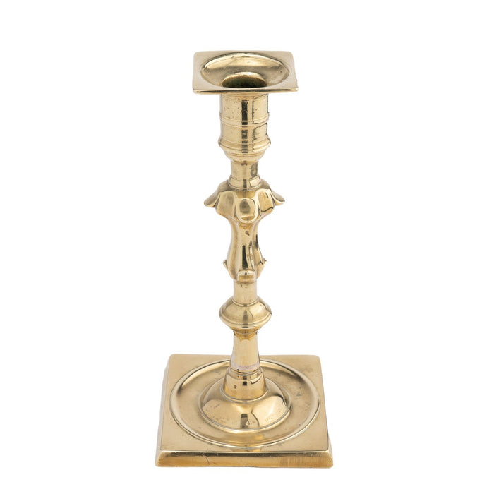 English square base Queen Anne candlestick (c. 1750-60)