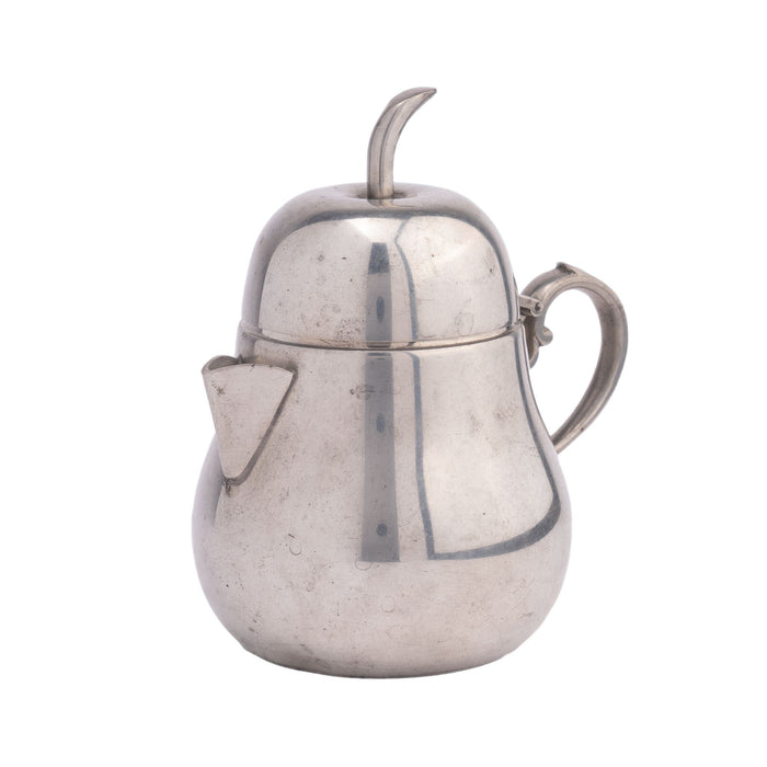 Pear shaped pewter jug by Queens Art Pewter