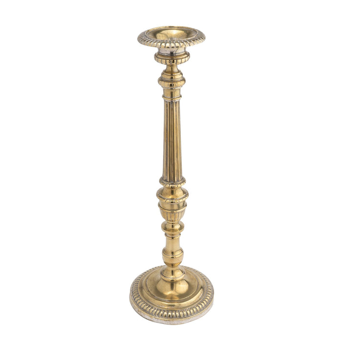 Large cast brass French altar stick (c. 1800)