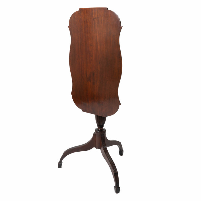 American cherry & mahogany spider leg tilt-top candle stand by John Meads (c. 1810)