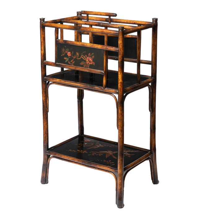 English Aesthetic Movement Bamboo Book Stand, 1900