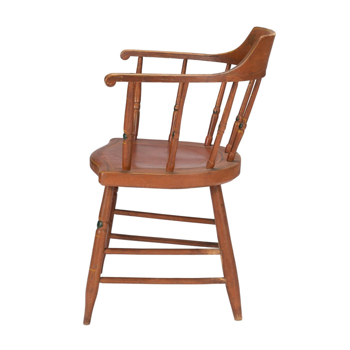 American painted Windsor captain's chair (1820)