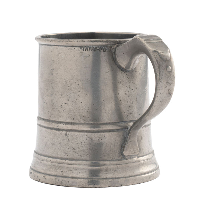 English pewter Half Pint mug (1800's)