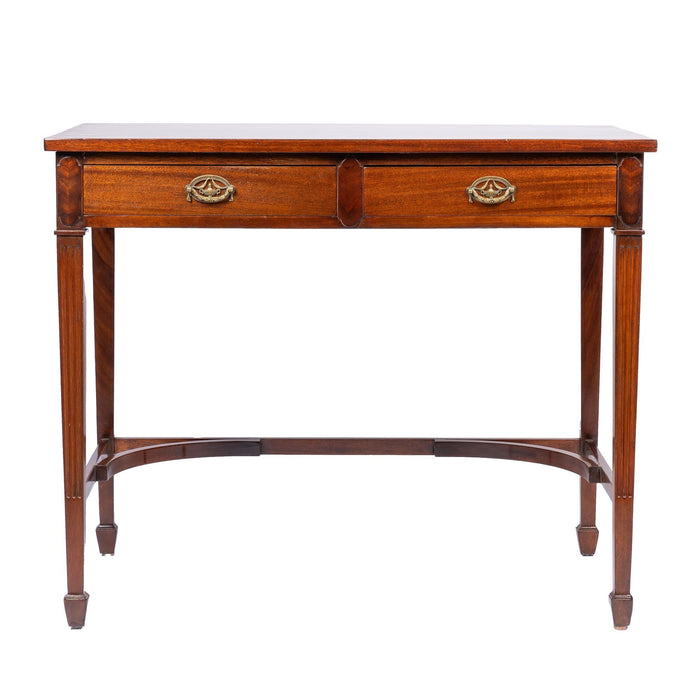 American or English Academic Revival mahogany writing table (c. 1900)
