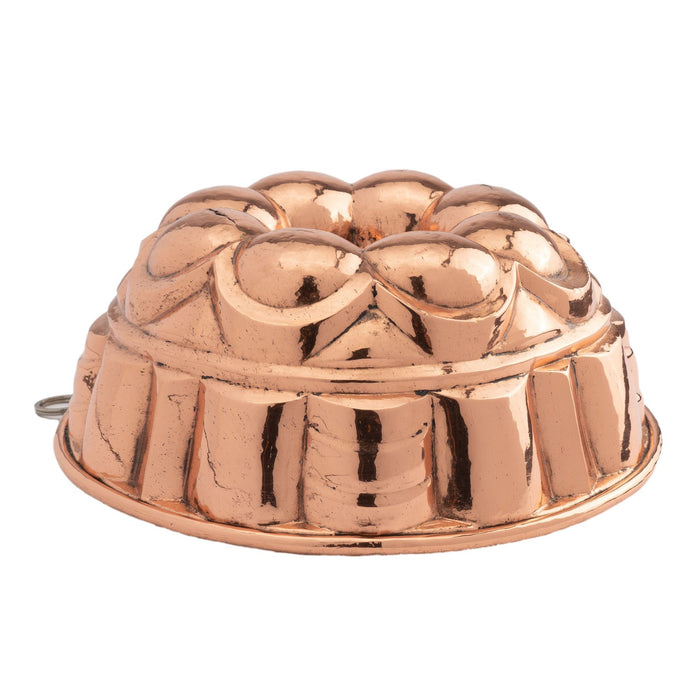 French tin lined copper bundt mold (1875)