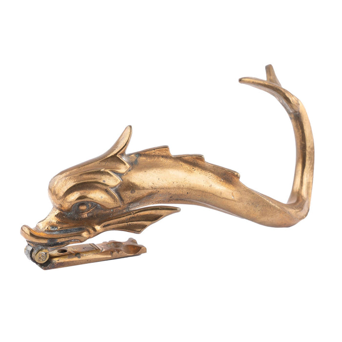 Venetian brass dolphin gondola fitting door knocker (1875-1900)