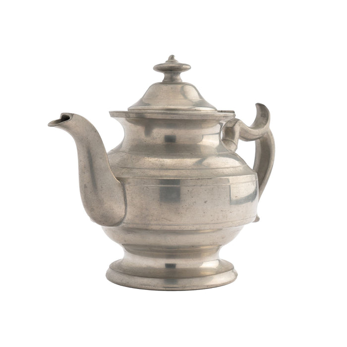 Woodbury Pewter Academic Revival pewter Holloware teapot (1952)