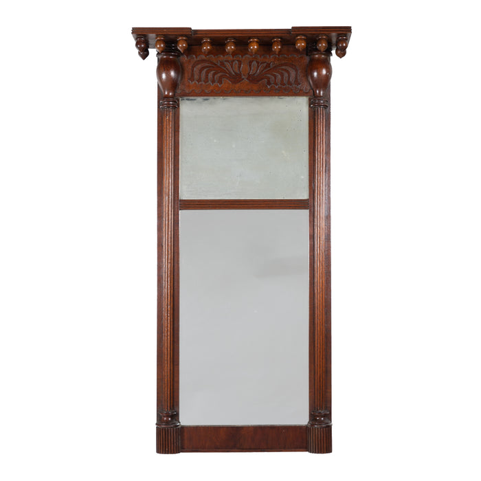 American mahogany tabernacle pier mirror (c. 1815)