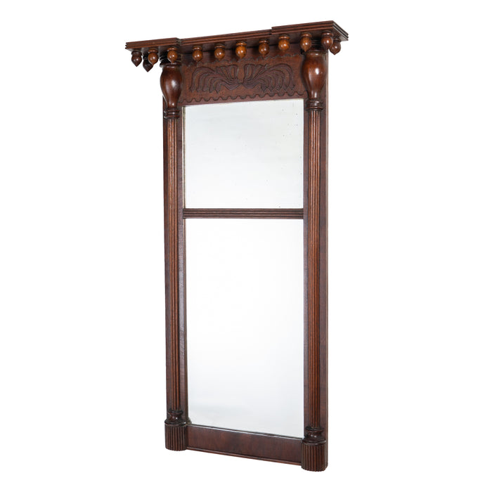 American mahogany tabernacle pier mirror (c. 1815)