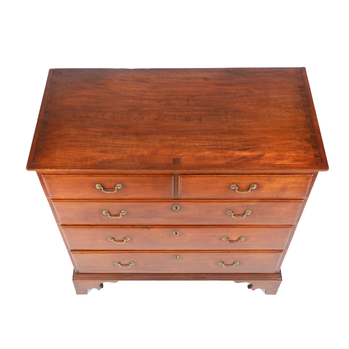 American Chippendale cherry chest of drawers (1770)