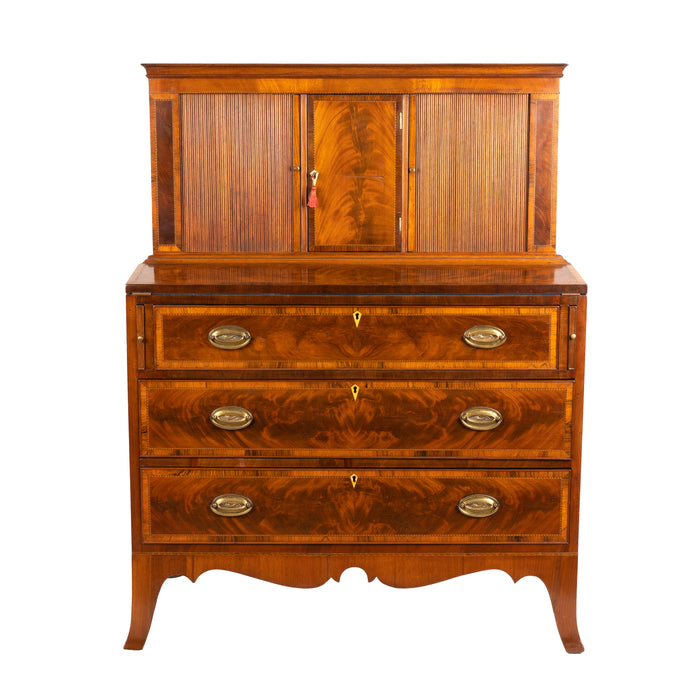 New England Hepplewhite tambour desk (1790)