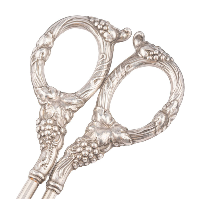 Pair of American silvered steel grape shears (1910-30)