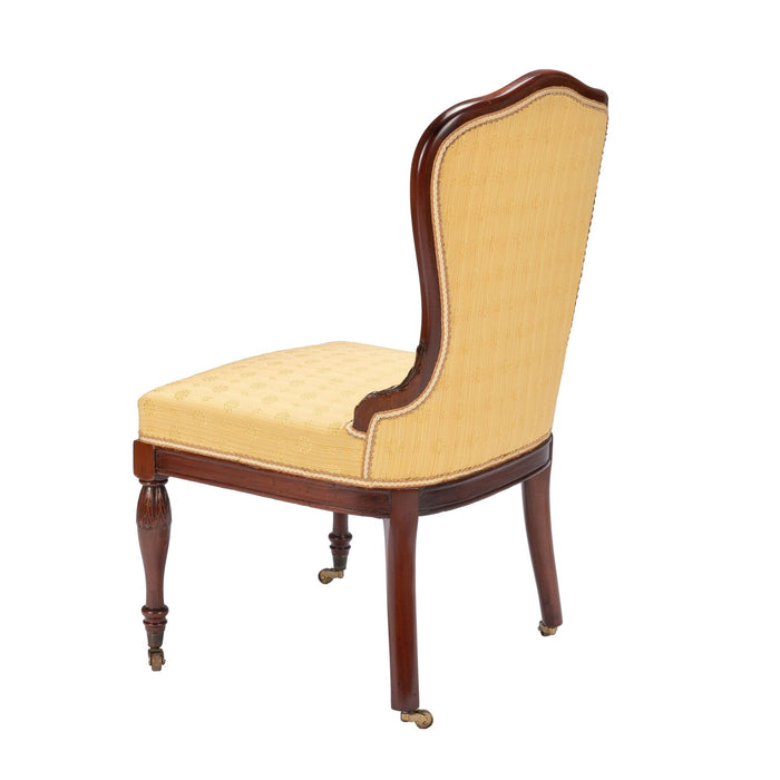 Baltimore Louis XVI Revival upholstered slipper chair (c. 1850-75)