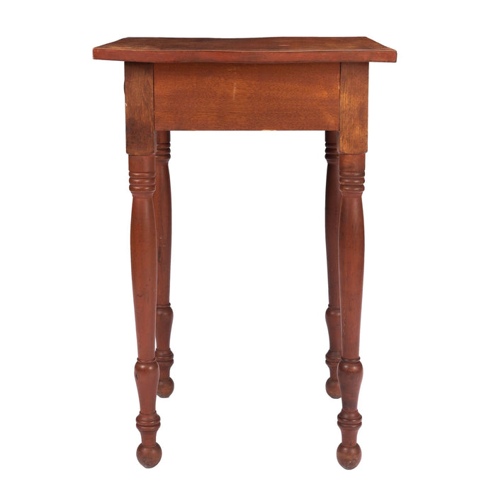American country Sheraton stained birch one drawer stand (1830)