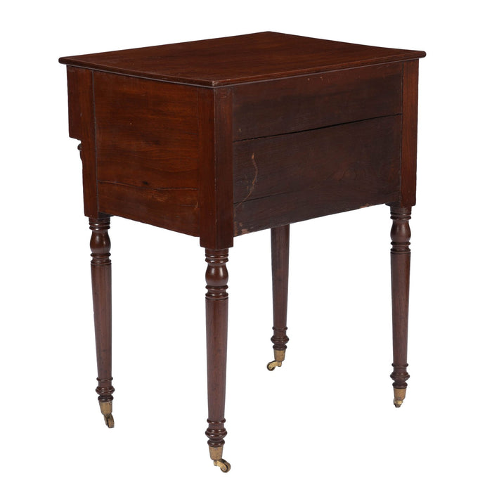 American Sheraton two drawer work table (1810-15)
