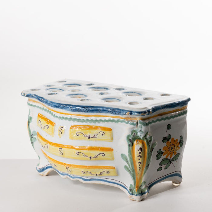 French Slip Glazed Faience Bough Pot (c. 1800)