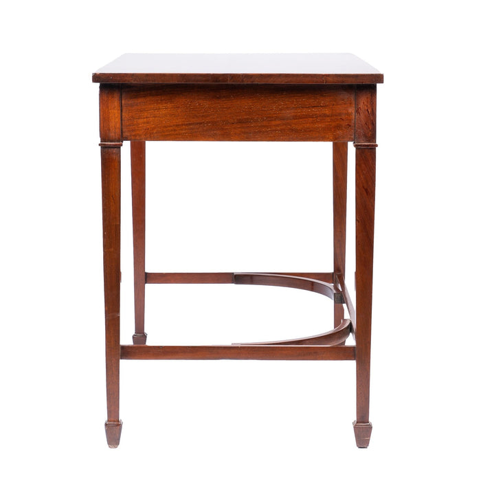 American or English Academic Revival mahogany writing table (c. 1900)