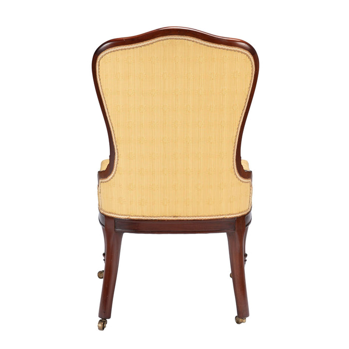 Baltimore Louis XVI Revival upholstered slipper chair (c. 1850-75)