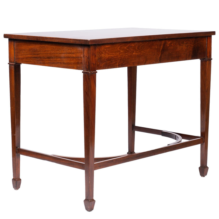 American or English Academic Revival mahogany writing table (c. 1900)
