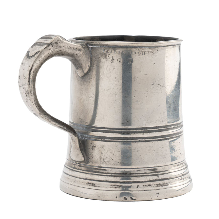 Yates & Birch pewter Half Pint mug (1839-1860)