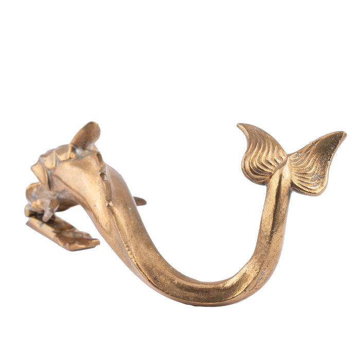 Venetian brass dolphin gondola fitting door knocker (1875-1900)