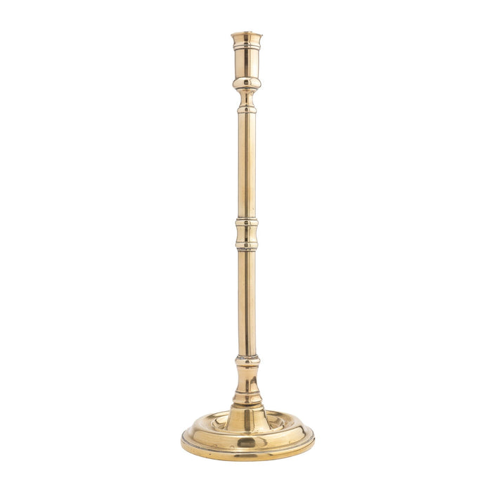 Pair of English cast brass tavern candlesticks (1850-1900)