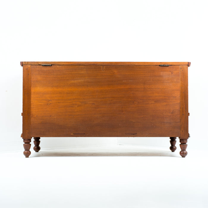 Delaware Valley black walnut dower chest (c. 1830)