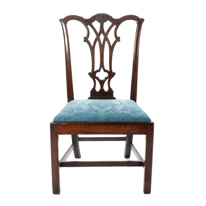 American Chippendale mahogany slip seat side chair by Thomas Tuft (1770)