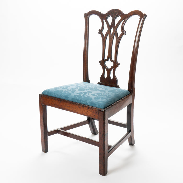 American Chippendale mahogany slip seat side chair by Thomas Tuft (1770)