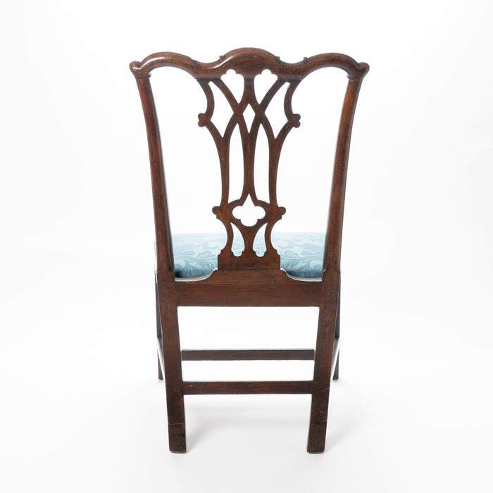 American Chippendale mahogany slip seat side chair by Thomas Tuft (1770)