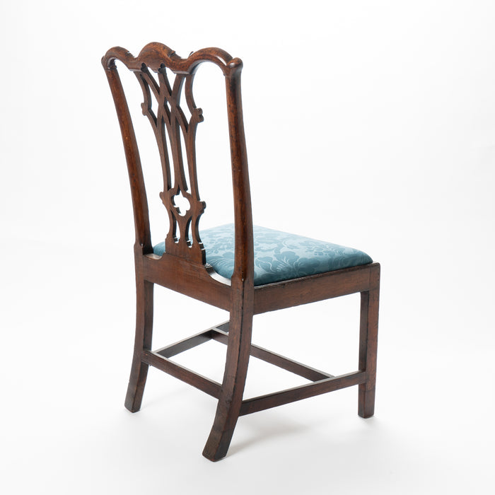 American Chippendale mahogany slip seat side chair by Thomas Tuft (1770)