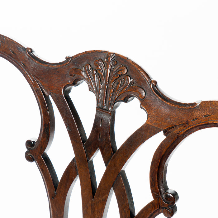 American Chippendale mahogany slip seat side chair by Thomas Tuft (1770)