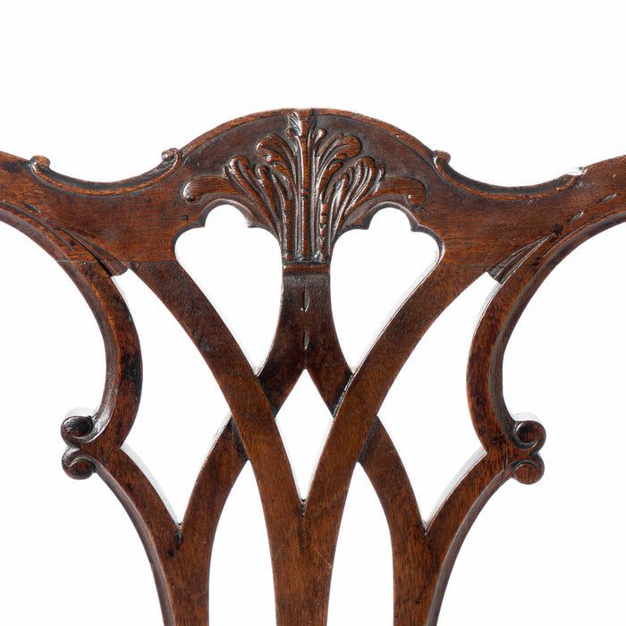 American Chippendale mahogany slip seat side chair by Thomas Tuft (1770)
