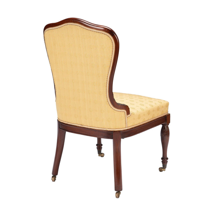 Baltimore Louis XVI Revival upholstered slipper chair (c. 1850-75)