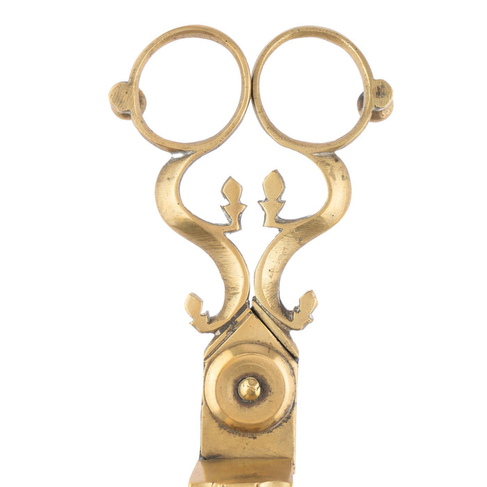 English Georgian cast brass wick trimmer (c. 1810)