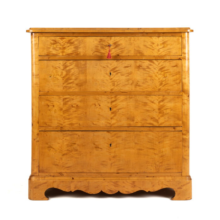 Austrian Biedermeier four drawer chest (c. 1820-30)