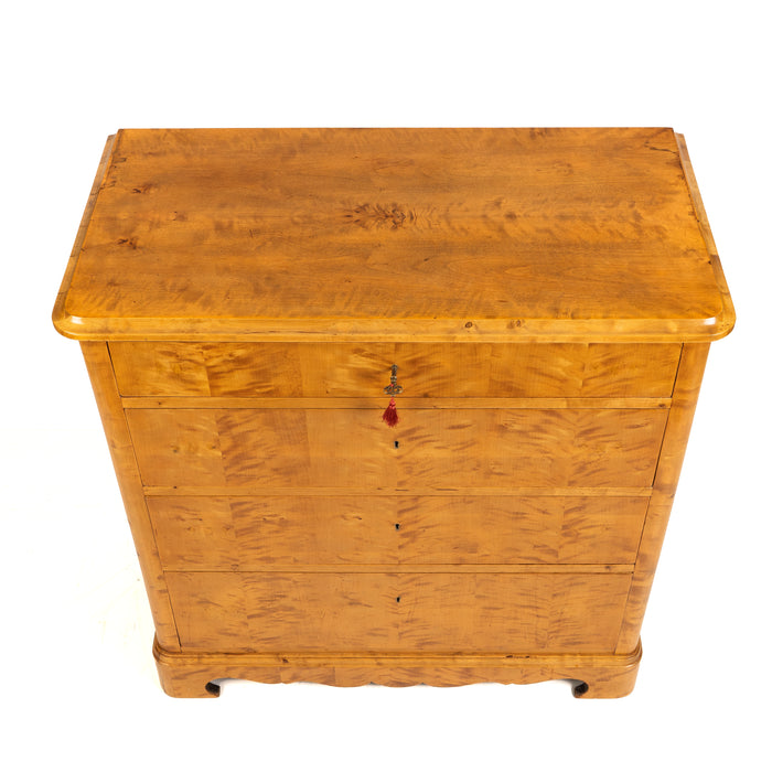 Austrian Biedermeier four drawer chest (c. 1820-30)